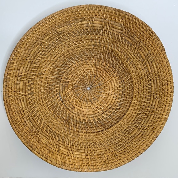 Other - Wicker Indonesia Made Rattan Bowl | Boho Home Essential | Imported Wall Hang